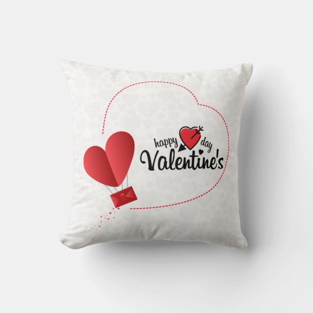 Valentine's Day Throw Pillow (Front)