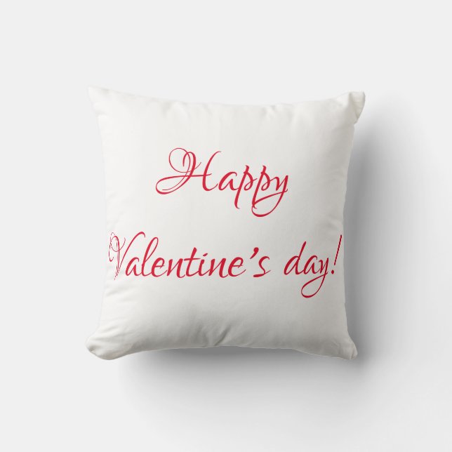 Valentine's day throw pillow (Front)