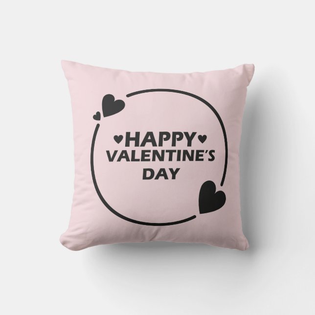 Valentine's Day Throw Pillow (Front)