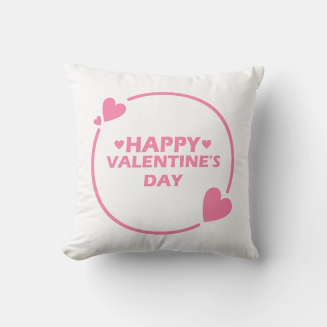 Valentine's Day Throw Pillow (Front)