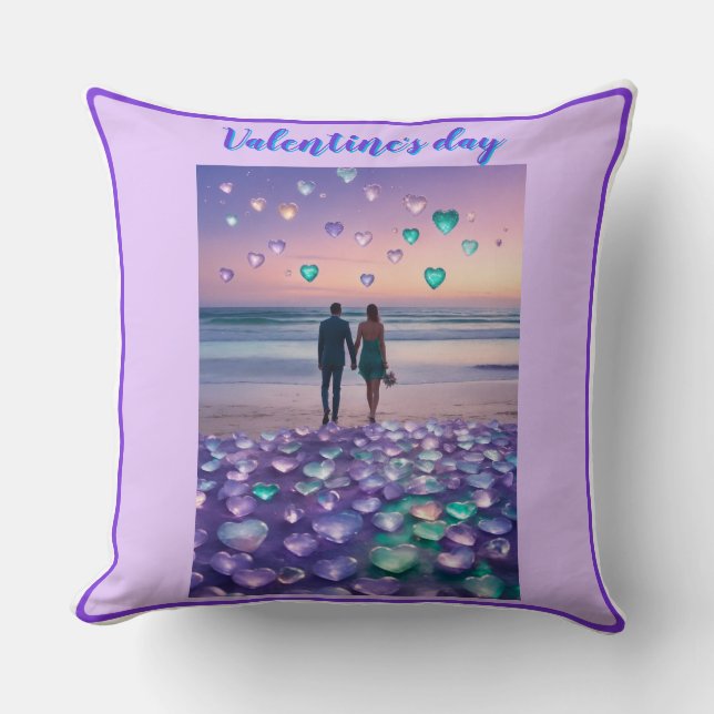 Valentine's day throw pillow (Front)