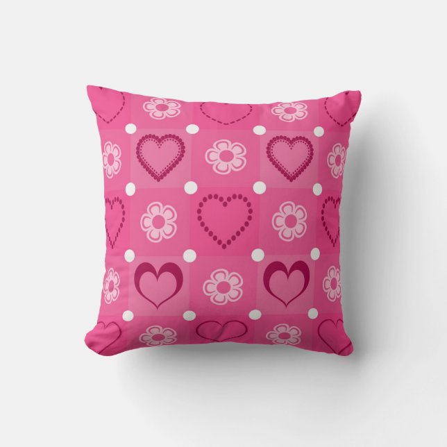 Valentine's Day Throw Pillow (Front)