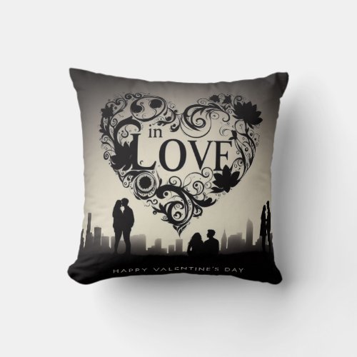 Valentines Day Throw Pilow  In Love Throw Pillow
