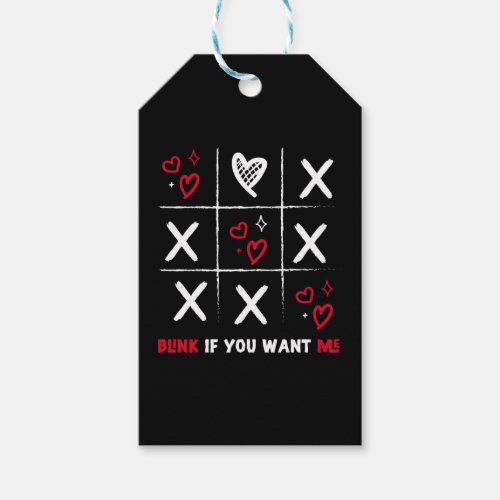 Valentines Day Tic Tac Toe Funny Valentine Present Gift Tags
