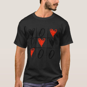 Valentine's Day Tic Tac Toe Heart T-Shirt