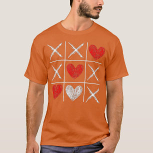 Valentine's Day Tic Tac Toe Valentine Funny Love H T-Shirt