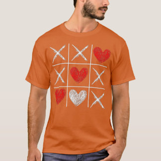 Valentine's Day Tic Tac Toe Valentine Funny Love H T-Shirt