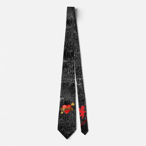 Valentines Day Tie Personalize Name