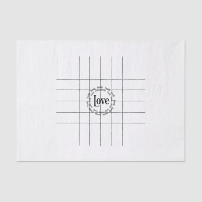 Valentine's Day Tissue Paper Love  (Front)