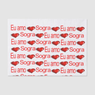 Valentine's Day Tissue Paper Love Sogra Red Hearts