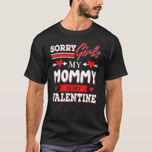 Valentines Day Toddler Boys Cute Mommy Is My Valen T_Shirt