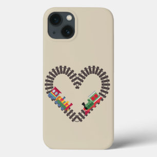 Valentines Day Train Railroad Heart iPhone 13 Case