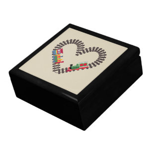 Valentines Day Train Railroad Heart  Gift Box