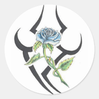 Valentine's Day Tribal Art The Uncivilized World Classic Round Sticker