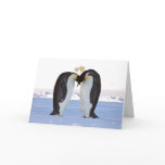 Valentine's Day, Two Penguins - Two Hearts Holiday Card Valentine's Day, Two Penguins - Two Hearts Holiday Card
