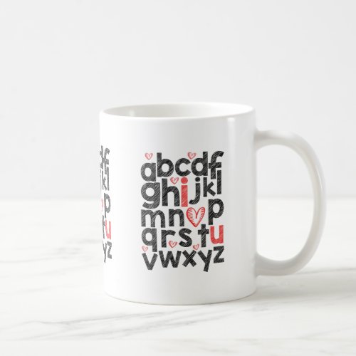 Valentines Day Typography Design for Teachers Coffee Mug