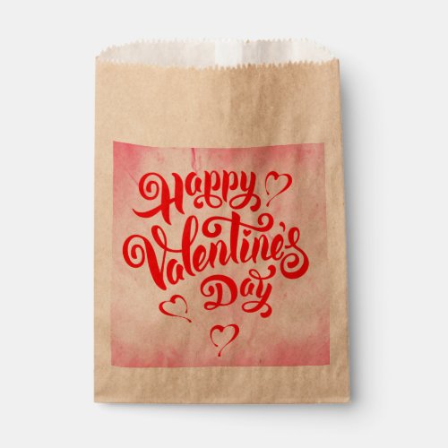 Valentines Day _ typography Favor Bag