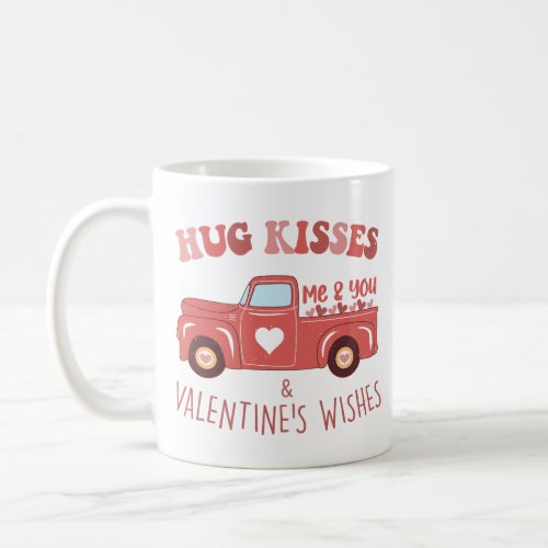 Valentines Day Vintage Truck Coffee Mug