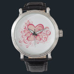 Valentine's Day Watch<br><div class="desc">This cute Valentine's Day pattern is an eye-catcher with ribbon like scroll work around hearts! It's a fun and funky way to dress up decor, gifts, apparel, and household items for the occasion. Check out my store for more pattern items and gift ideas, or combine items to create an interesting...</div>