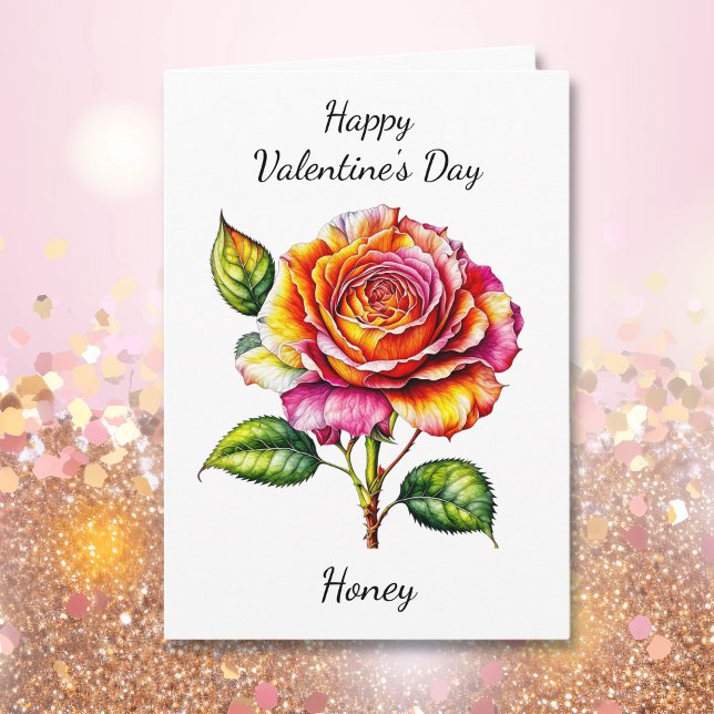 Valentine's Day | Watercolor Rose Card (Creator Uploaded)