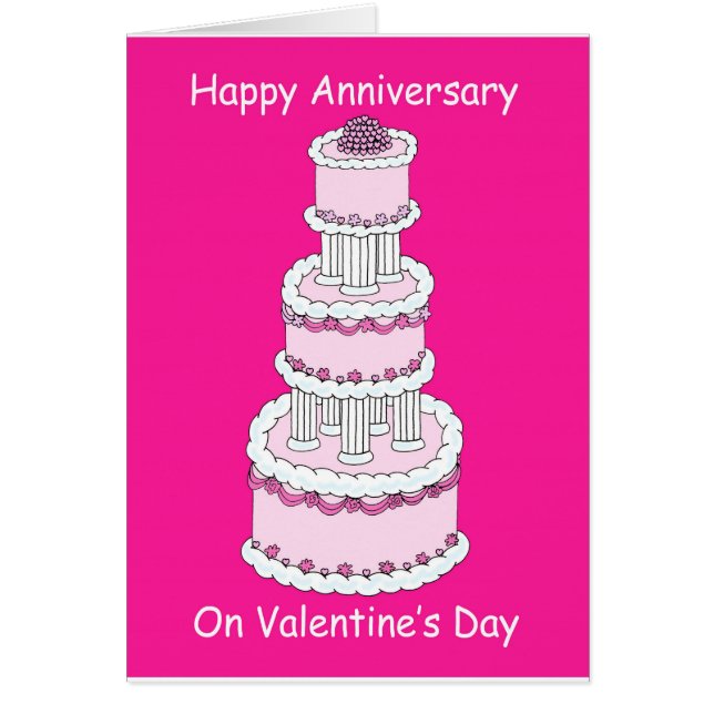 Valentine's Day Wedding Anniversary Cards (Front)