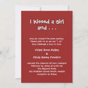 Valentine's Day Wedding Invitation