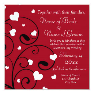 Elegant 30 Valentine Card Invitation