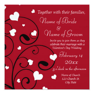 Por Valentine Wedding Invitations Valentine Wedding Shower Invitations Invitation Ideas