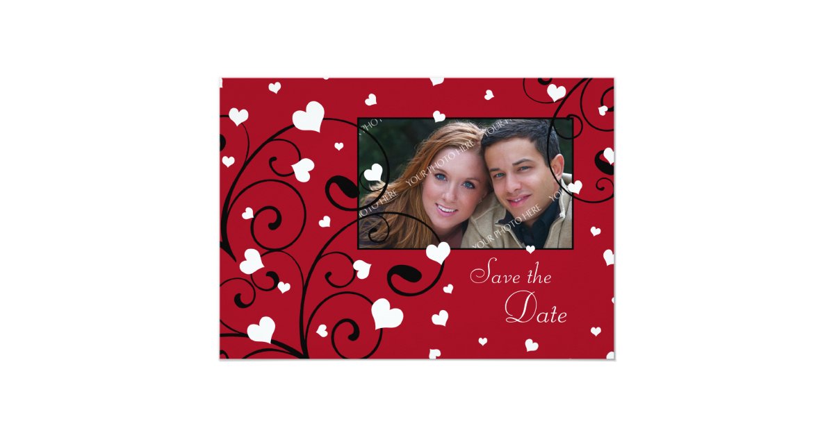 Best Collections For Valentine Wedding Invitations Mon Amour Rich Red