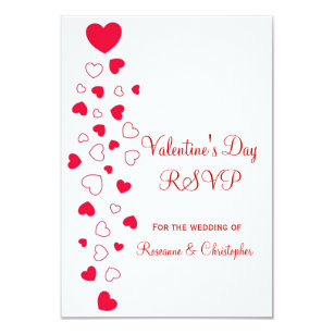 Valentines Day Wedding Rsvp Invitation Valentines Day Wedding Rsvp Invitation