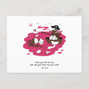 Valentine's Day - When you fish for love Postcard