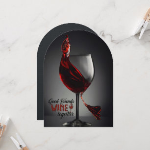 Valentine's Day Wine Charcuterie Friend Party Invitation