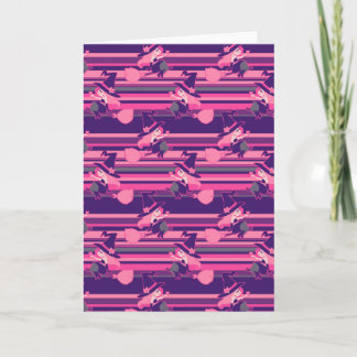 Valentine's Day Witch Pattern Holiday Card