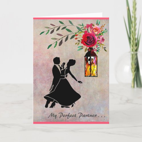 Valentines Day with a Dancing Couple Card