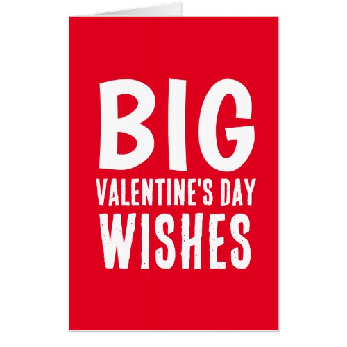 VALENTINES DAY WITH LOVE GIANT JUMBO CARD