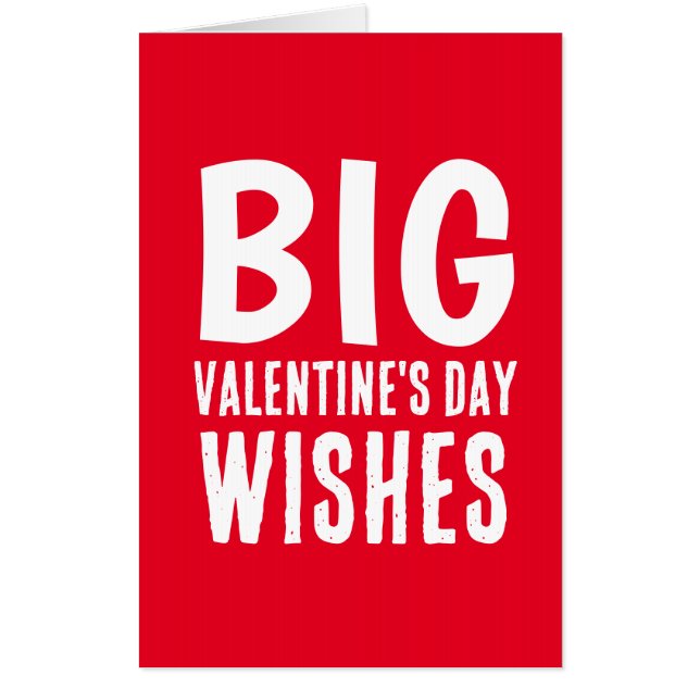 VALENTINE'S DAY WITH LOVE GIANT JUMBO CARD (Front)