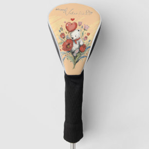 Valentine's Day with Rich Teddy Bear Golf Head Cover