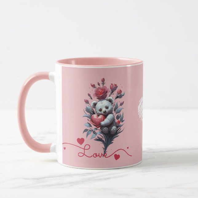 Valentine's Day with Rich Teddy Bear Mug (Left)