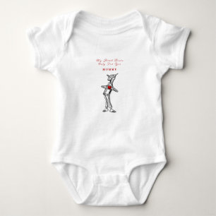  Valentine's Day Wizard of Oz Tin Man Red Heart Baby Bodysuit