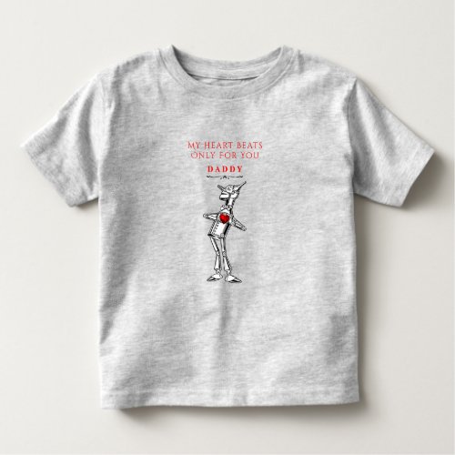  Valentines Day Wizard of Oz Tin Man Red Heart  T Toddler T_shirt