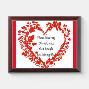 Valentine's Day Wood Plaque