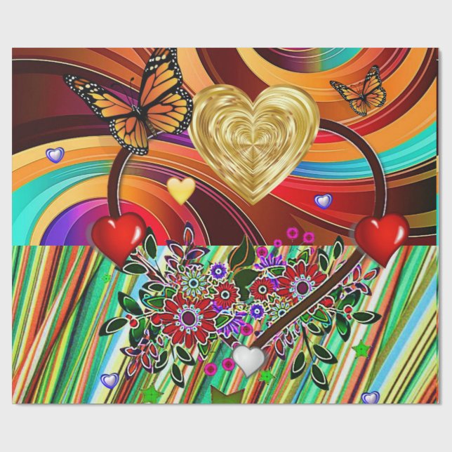 Valentine's Day Wrapping Paper (Flat)