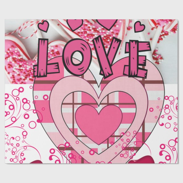 Valentine's Day Wrapping Paper (Flat)