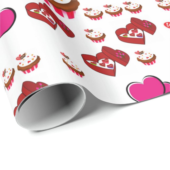 Valentine's Day Wrapping Paper (Roll Corner)