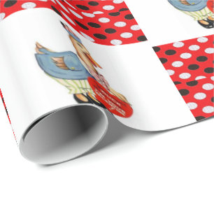 Valentine's Day Wrapping Paper Duck