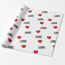 Valentine's day Wrapping Paper Roll