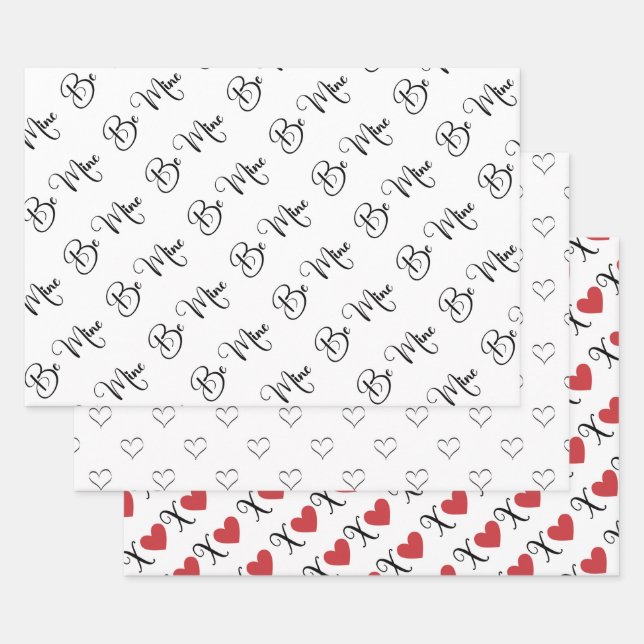 Valentine's Day  Wrapping Paper Sheets (Set)