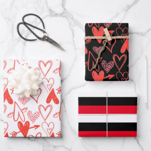Valentine's Day Wrapping Paper Sheets