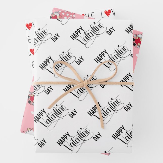 Valentine's Day  Wrapping Paper Sheets (In situ)