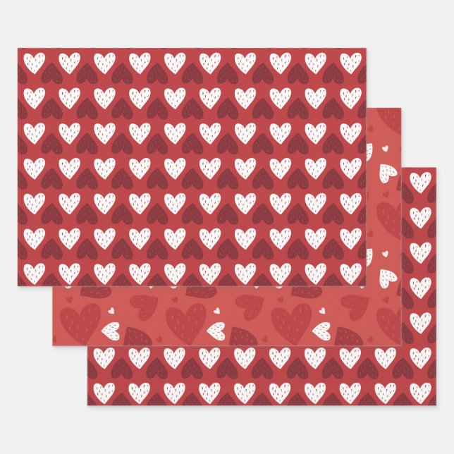 Valentine's Day  Wrapping Paper Sheets (Set)